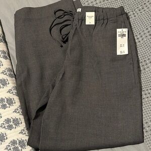 Abercrombie & Fitch Charcoal Wide Leg Pants